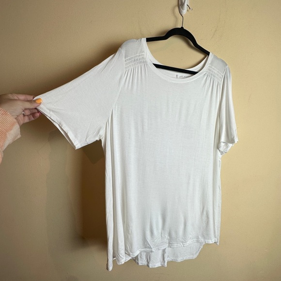 Lane Bryant NWT White Swing Tee Short Sleeve T-Shirt Womens Size 18 / 20 - Picture 3 of 13